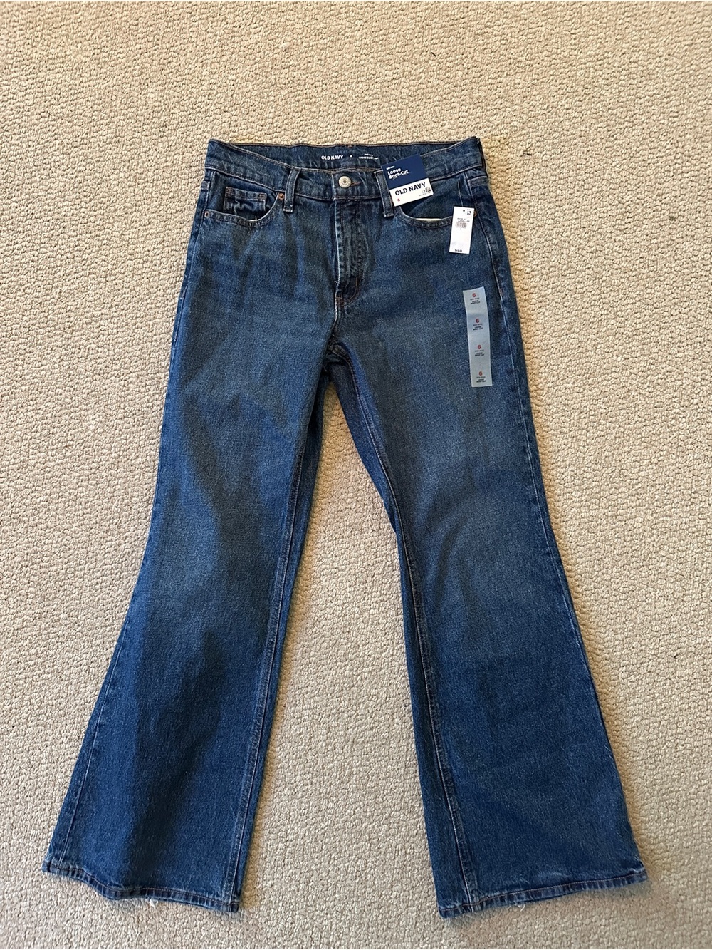 Old Navy Women's Dark Blue Boot-Cut Jeans